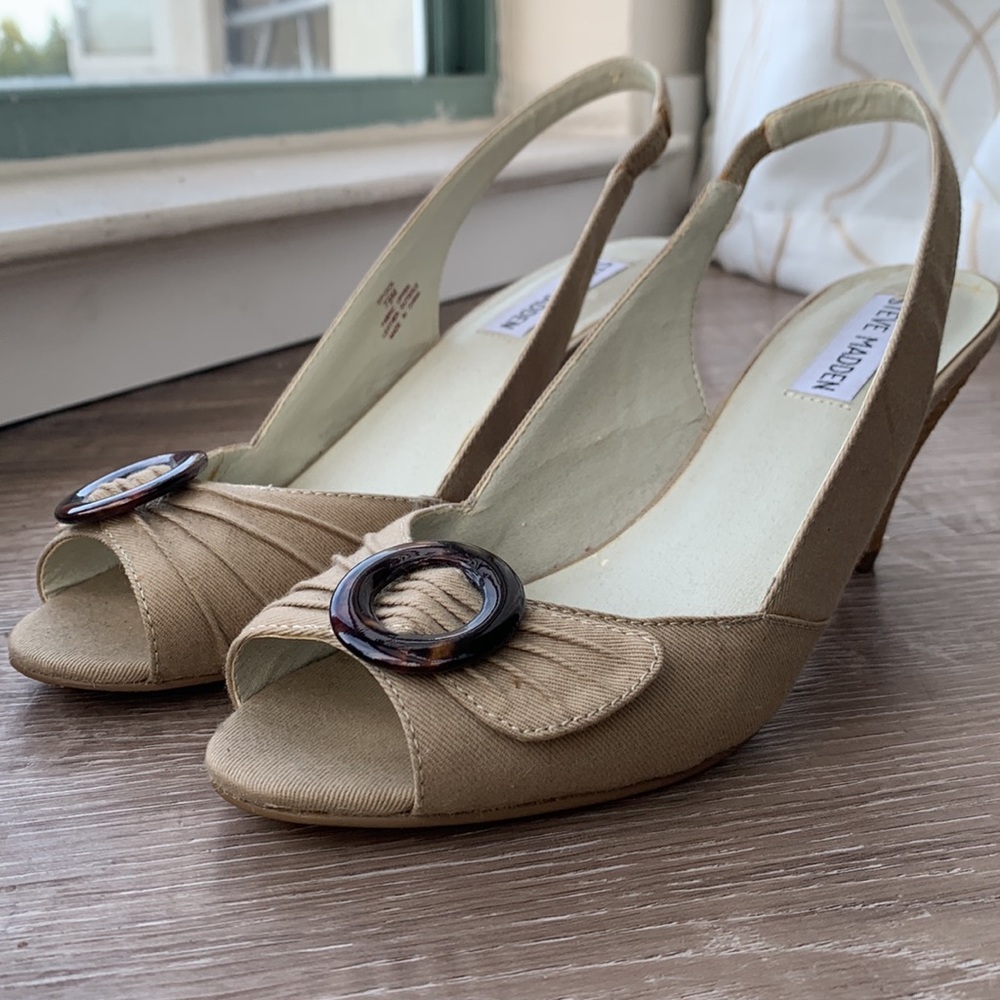 Steve Madden sling back heels